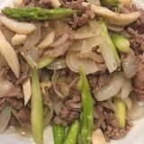 牛肉とアスパラの炒め物